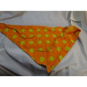 Vintage 60s Polk-A-Dot‎ Hair Scarf Triangle Kerchief Hippy Boho
